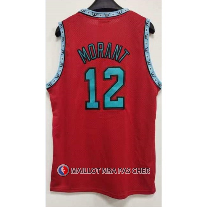 Maillot Memphis Grizzlies Ja Morant NO 12 Mitchell & Ness 1998-99 Rouge